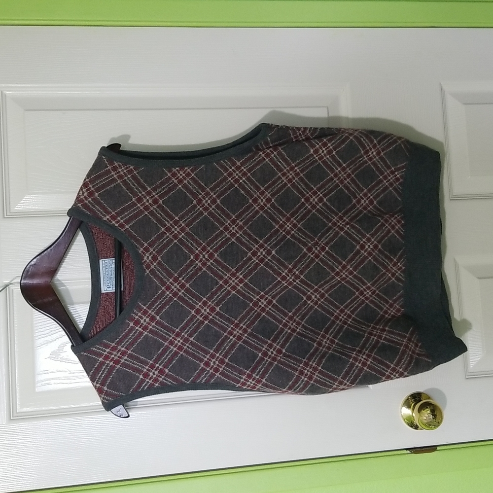 Pendleton Gray Sweater Vest Size Large - image 1